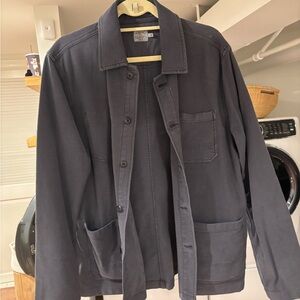 Faherty Men's Charcoal Shirt Jacket